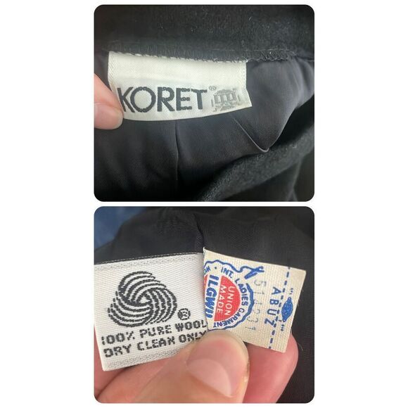 Vintage Koret 100% Pure Wool A-Line Midi Skirt - Picture 5 of 9